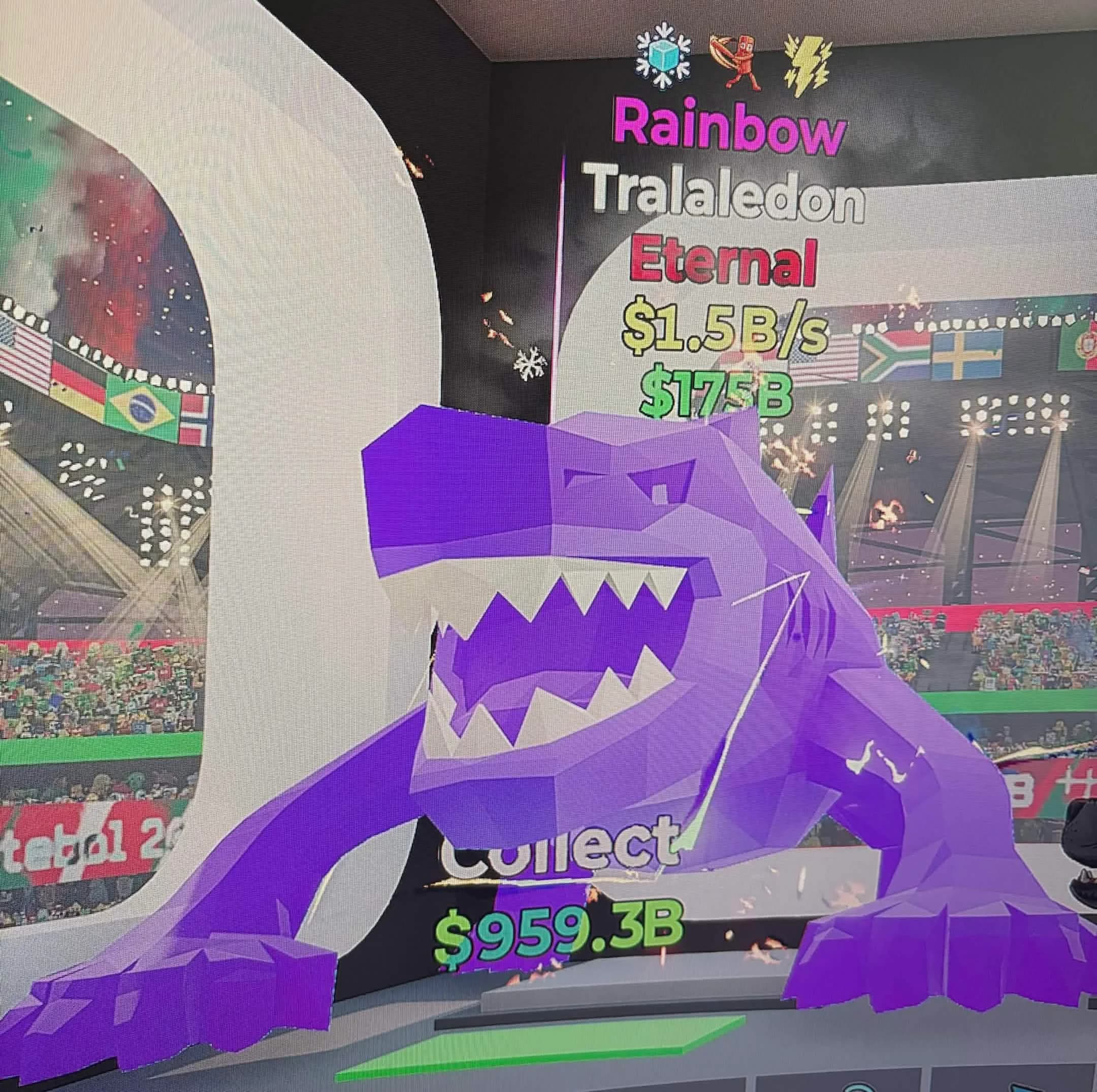 Fortnite steal the brainrot tralaledon rainbow