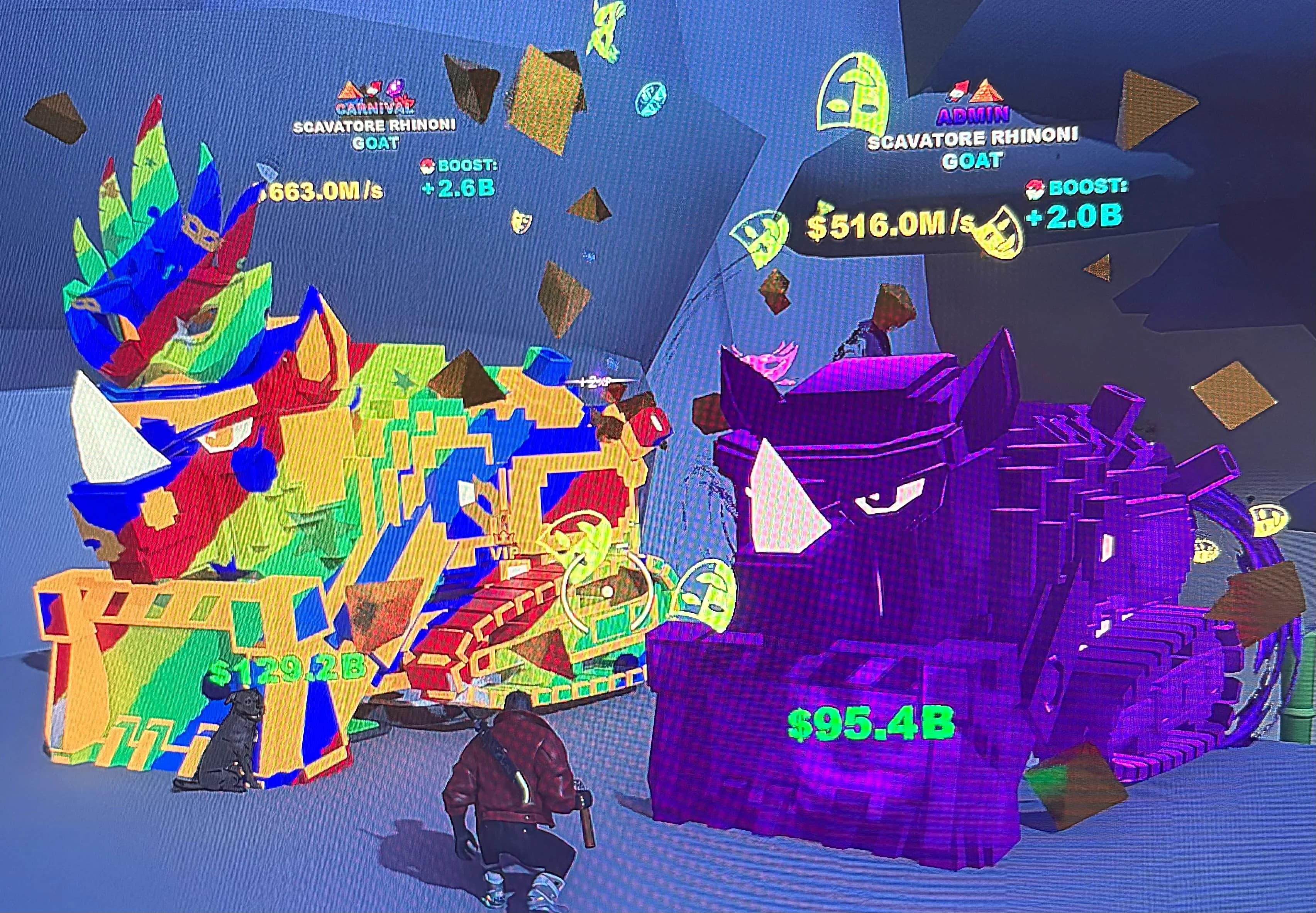 Fortnite fruits vs brainrot scavatore pair